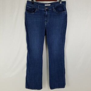 Levis Classic Bootcut Jeans Womens 32 14M Dark Wash Blue Denim Mid Rise